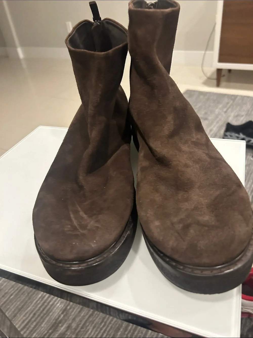 Marsell Men's Dark Brown Suede Chukka Boots